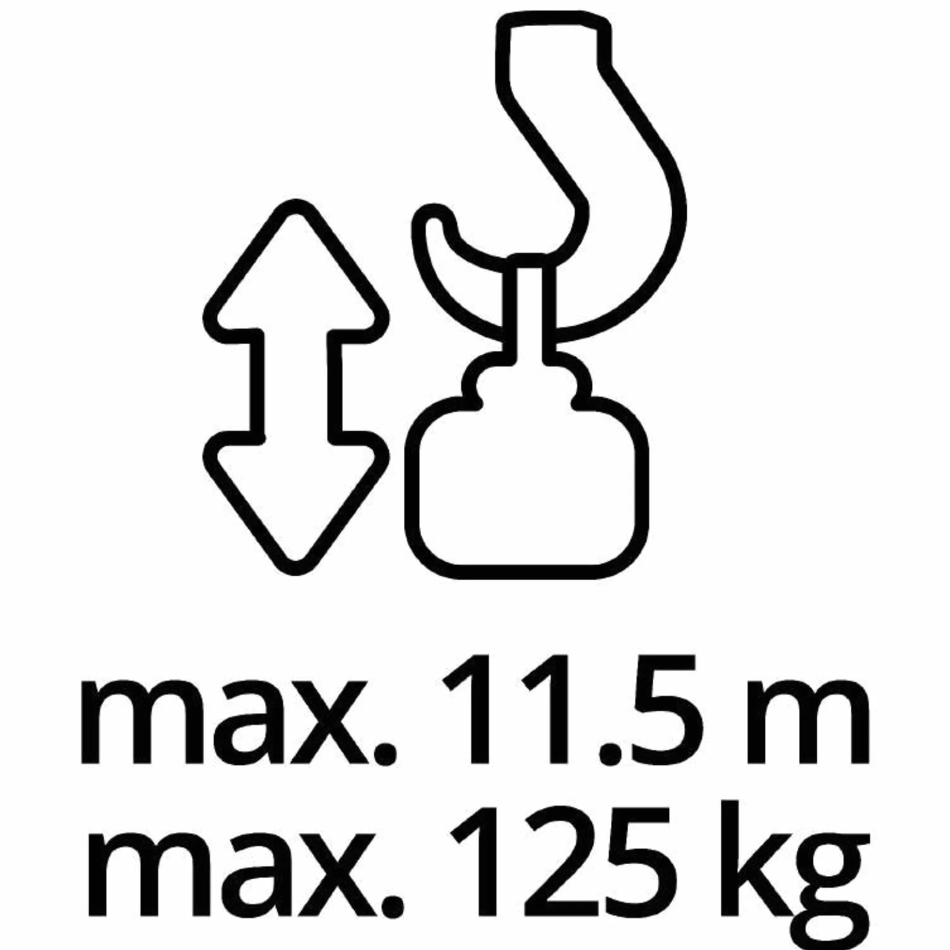 Einhell 2255130 Wciągarka Linowa, Srebrny/Czerwony, 500 W
