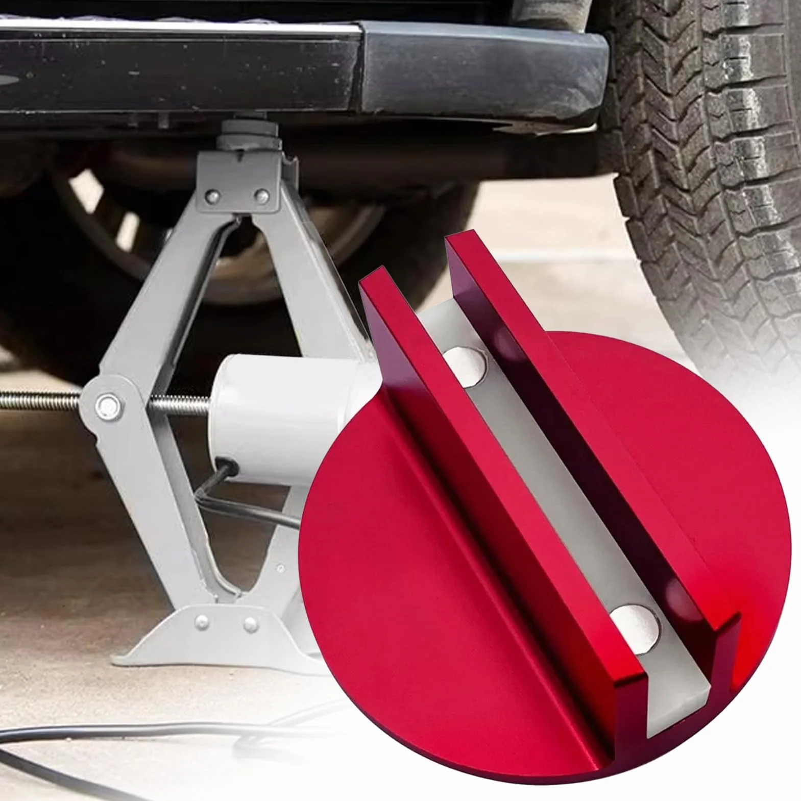 Magnetic Jack Pad, Frame Rail Adapter, Jack Pad Adapter, Slotted Jack Puck, Pinch Weld Frame Rail Adapter, Aluminum Jack Pad, Grooved Jack Pad Adapter, Automotive Jack Adapter