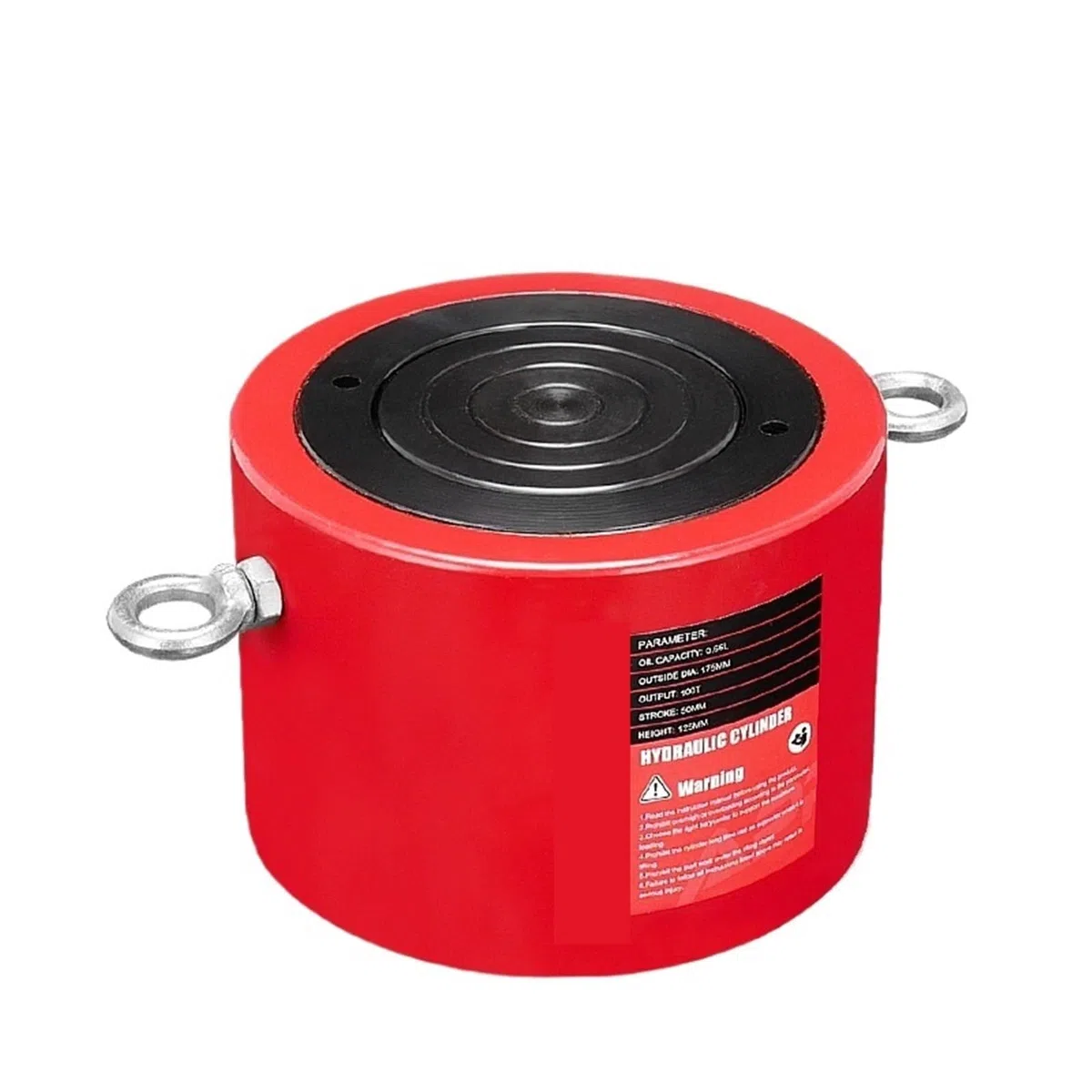 Podnośnik Hydrauliczny Niski hydrauliczny siłownik RSC-10050 hydrauliczny podnośnik o udźwigu 100T, skok roboczy 50 mm