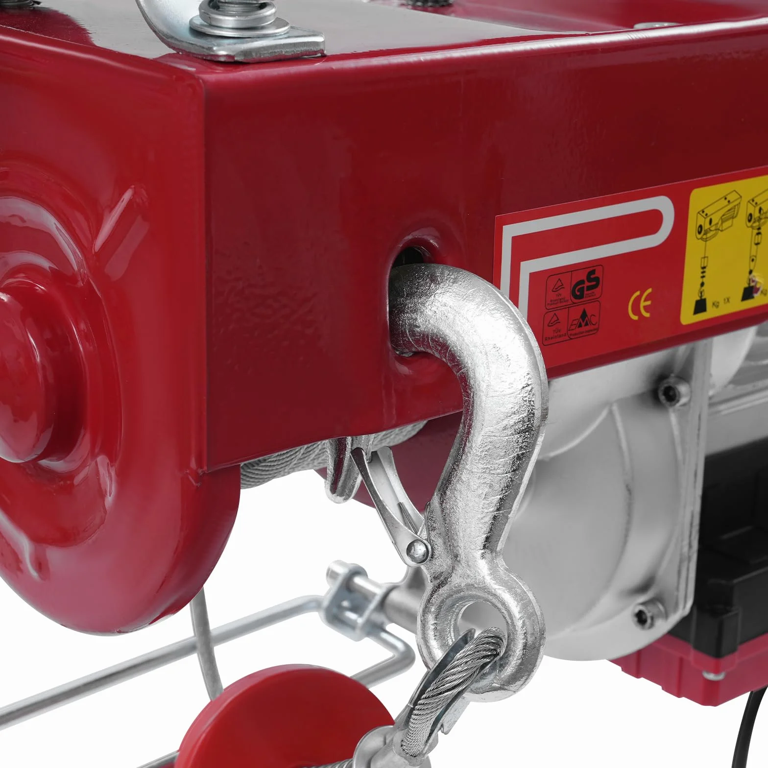 Elektryczna wciągarka linowa, wysokość podnoszenia 1000 kg, 12 m, 1800 W, elektryczny wciągarka z bezprzewodowym pilotem zdalnego sterowania – bezpieczne podnoszenie, wciągarka łańcuchowa, wciągarka